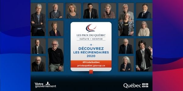 Les Prix du Québec – Le gouvernement du Québec dévoile les récipiendaires 2020